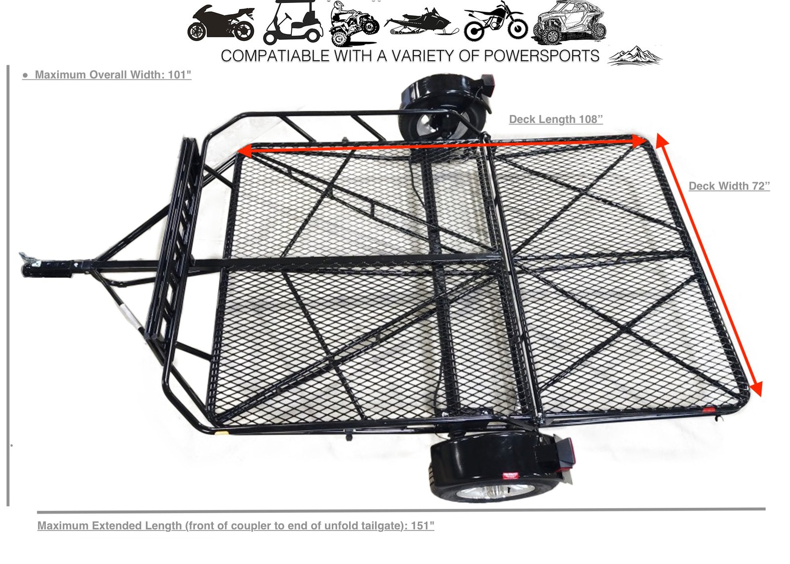 Stand up utility trailer folding smart car trailer. Folding